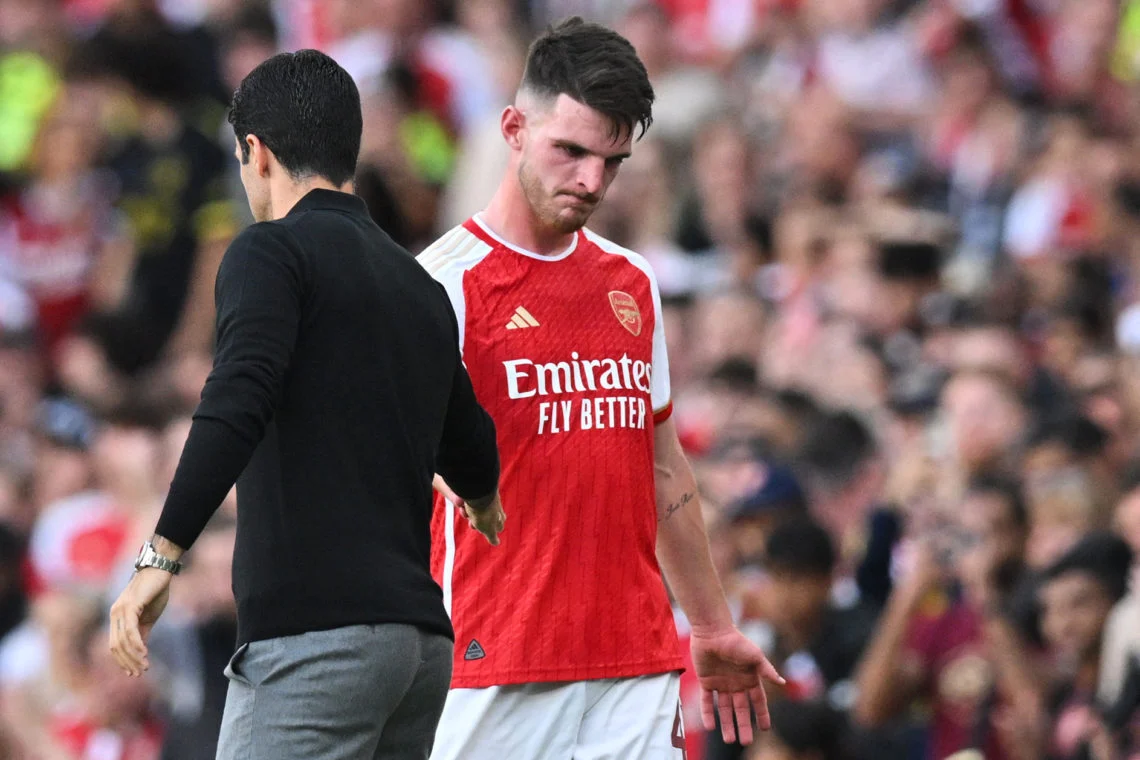 Mikel Arteta is worried as Declan Rice hands Arsenal huge injury blow